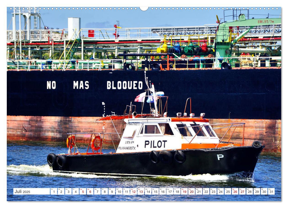 CUBA PILOT - Lotsenboote im Einsatz in Havanna (CALVENDO Premium Wandkalender 2025)