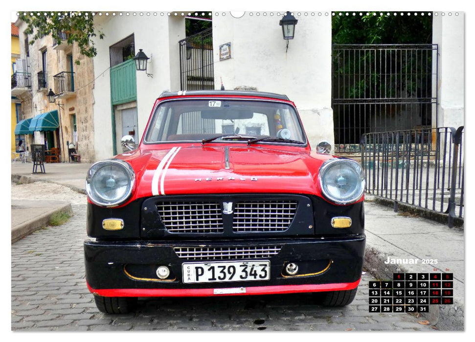 Triumph Herald - Ein britischer Klassiker in Havanna (CALVENDO Premium Wandkalender 2025)