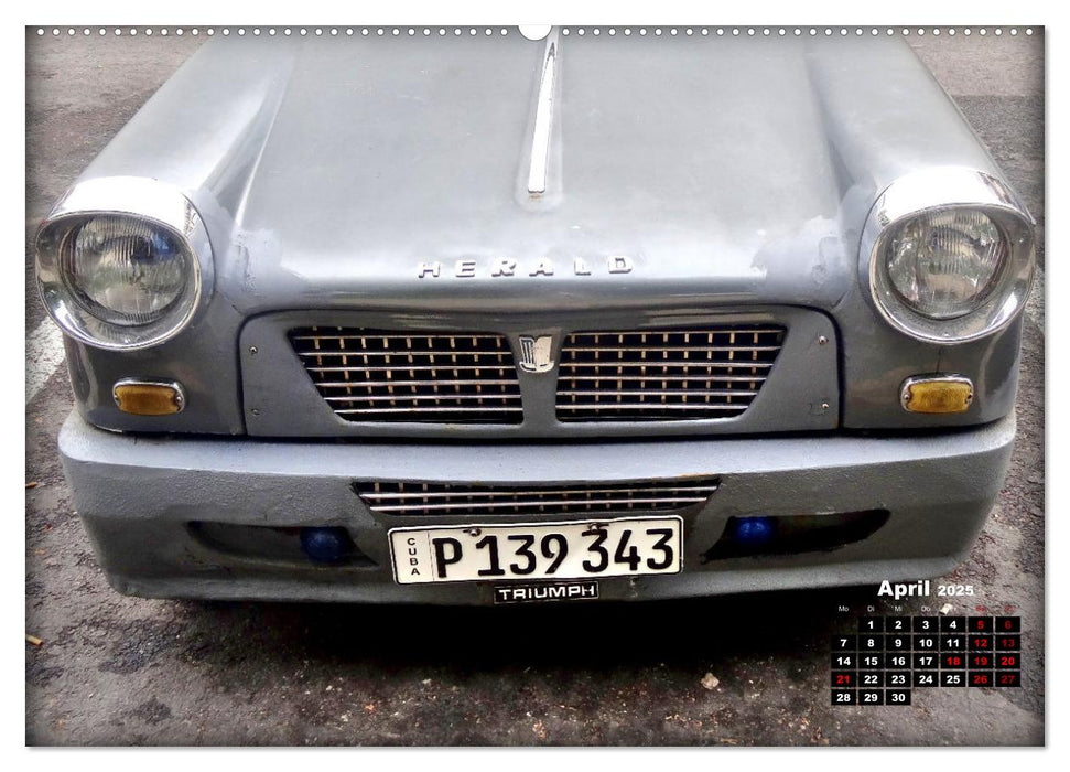 Triumph Herald - Ein britischer Klassiker in Havanna (CALVENDO Premium Wandkalender 2025)