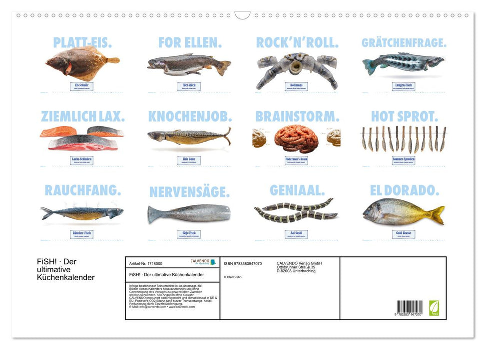 FiSH! · Der ultimative Küchenkalender (CALVENDO Wandkalender 2025)