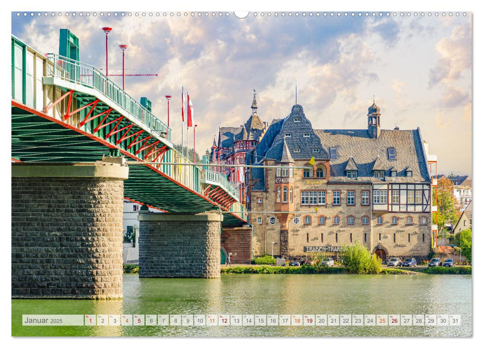 Die Mosel zwischen Koblenz und Trier (CALVENDO Premium Wandkalender 2025)