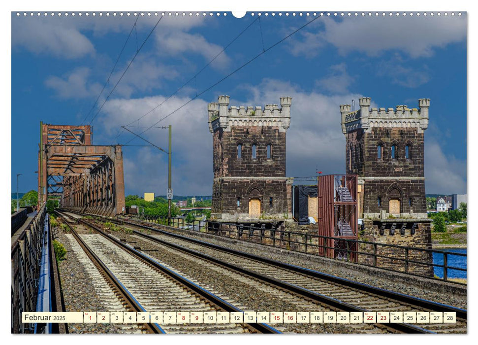 Duisburg - Brücken über Brücken (CALVENDO Premium Wandkalender 2025)