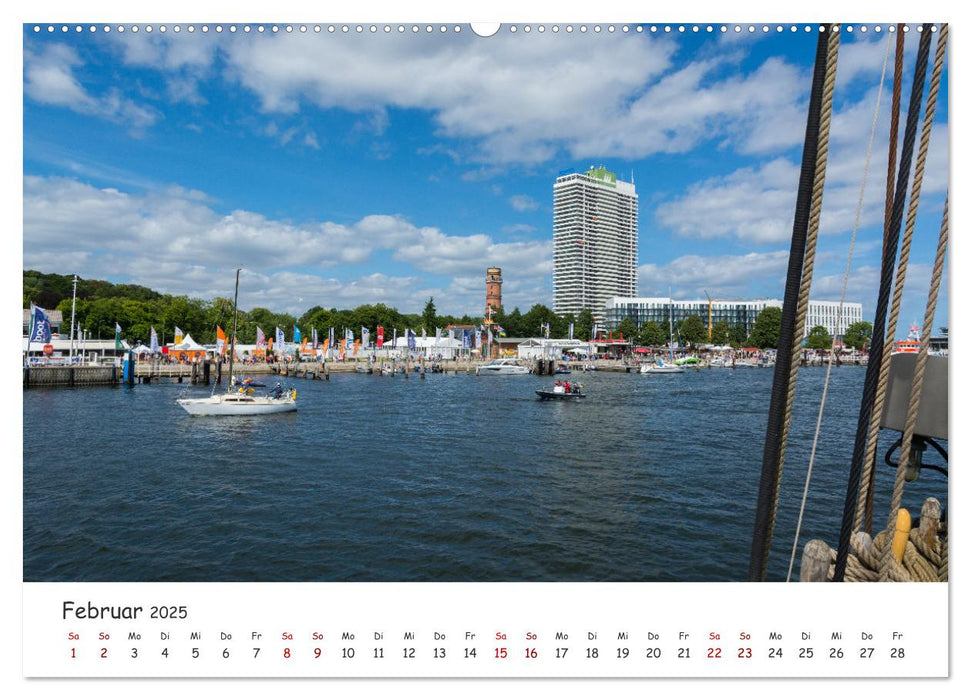 Travemünder Woche vom Windjammer aus (CALVENDO Premium Wandkalender 2025)