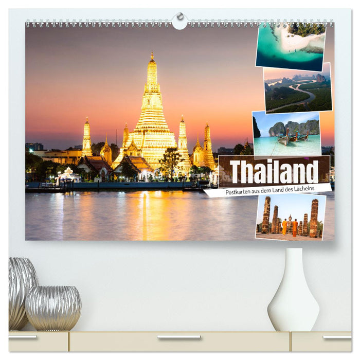 Thailand - Postkarten aus dem Land des Lächelns (CALVENDO Premium Wandkalender 2025)