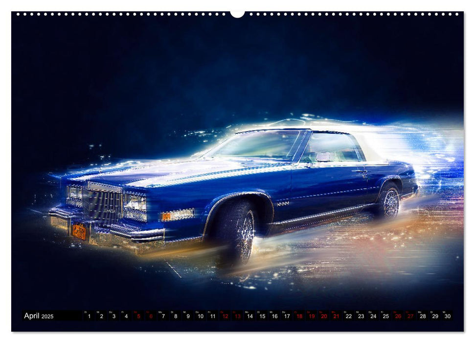 US Muscle Cars Legendäre Amerikanische Traumwagen (CALVENDO Premium Wandkalender 2025)