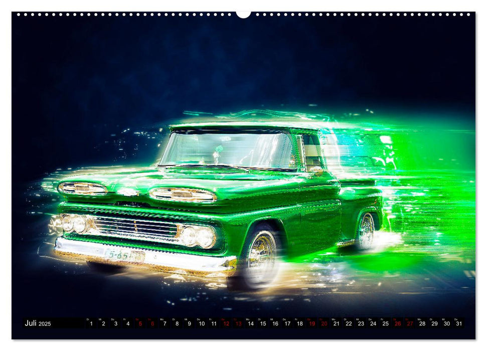 US Muscle Cars Legendäre Amerikanische Traumwagen (CALVENDO Premium Wandkalender 2025)