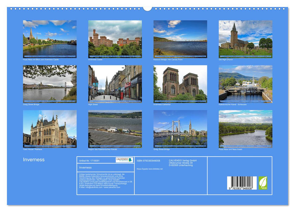 Inverness (CALVENDO Premium Wandkalender 2025)