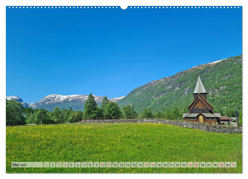 Von Schweden nach Norwegen mit dem Wohnmobil unterwegs (CALVENDO Premium Wandkalender 2025)