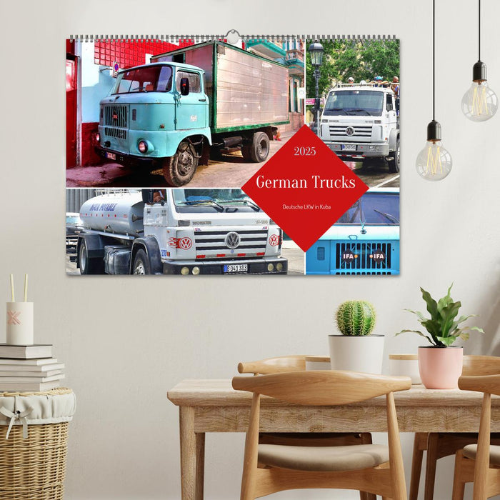 German Trucks - Deutsche LKW in Kuba (CALVENDO Wandkalender 2025)