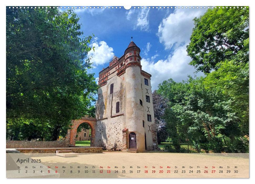 Schlösser in Ostdeutschland (CALVENDO Premium Wandkalender 2025)