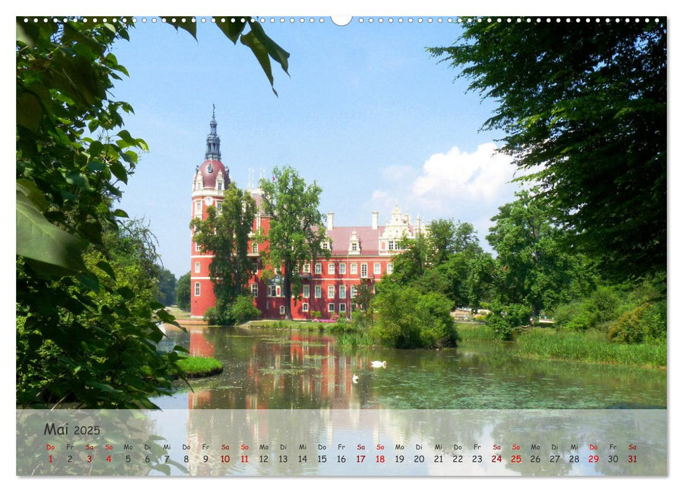 Schlösser in Ostdeutschland (CALVENDO Premium Wandkalender 2025)