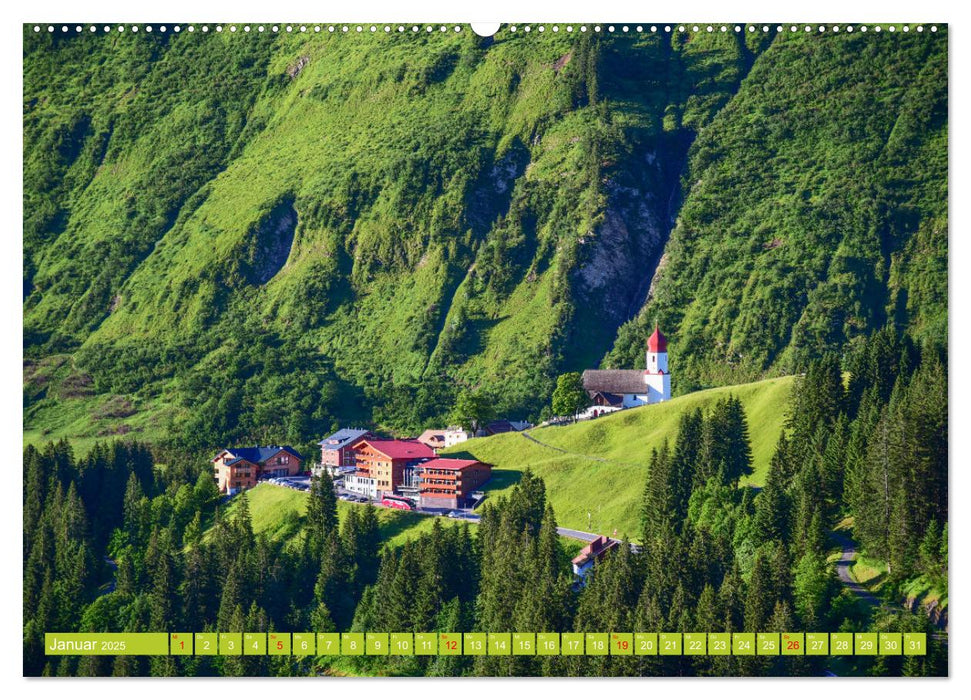 Ein Sommertag in Damüls (CALVENDO Premium Wandkalender 2025)