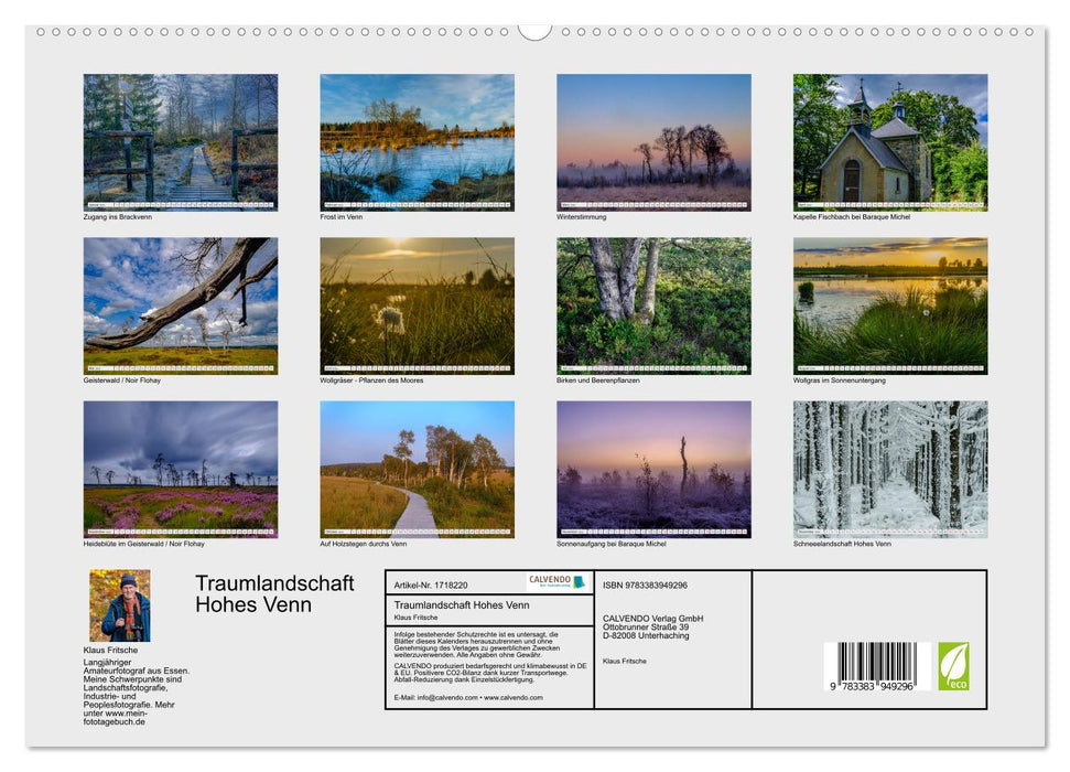 Traumlandschaft Hohes Venn (CALVENDO Premium Wandkalender 2025)