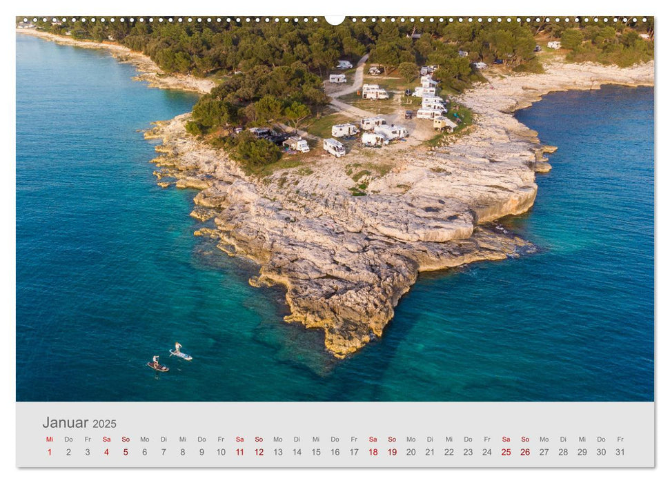 Abenteuer Camping in Kroatien (CALVENDO Premium Wandkalender 2025)