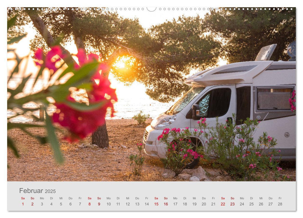 Abenteuer Camping in Kroatien (CALVENDO Premium Wandkalender 2025)