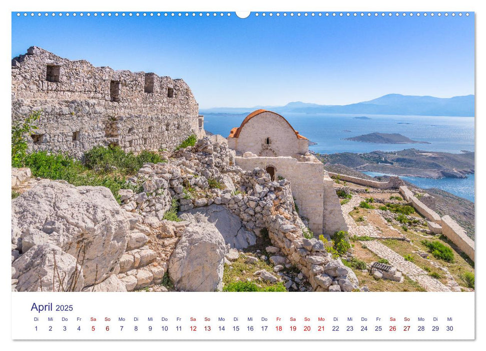 Insel Chalki (CALVENDO Premium Wandkalender 2025)