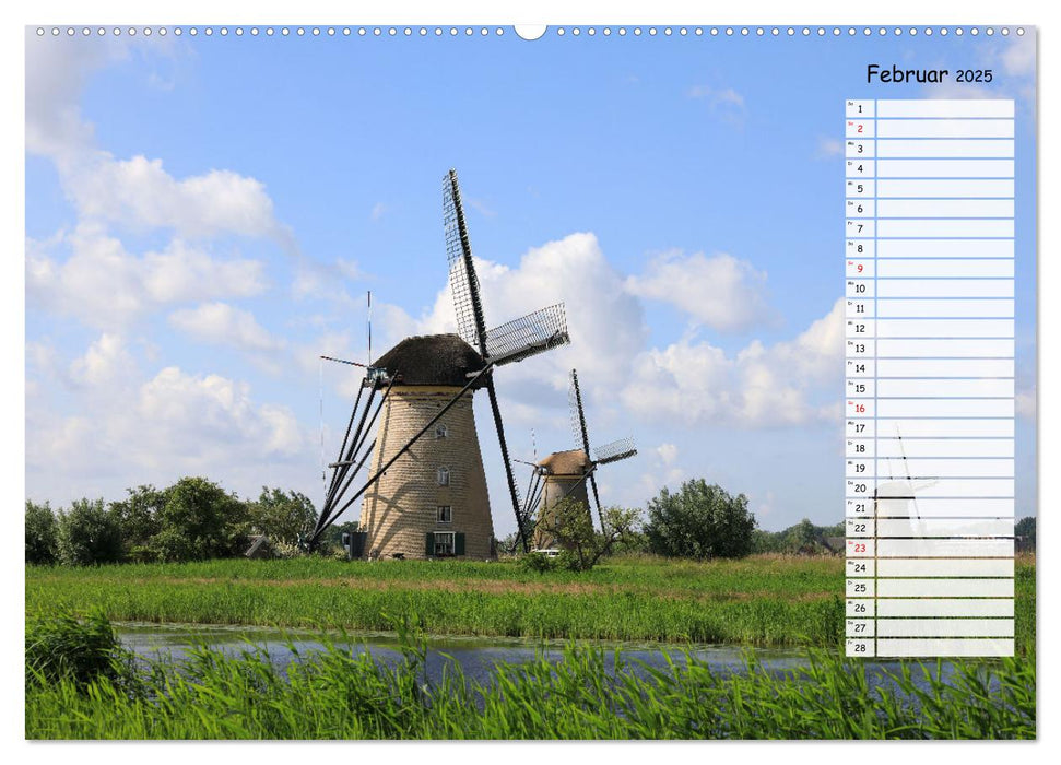 Boat and Bike Tour Südholland Geburtstagskalender (CALVENDO Premium Wandkalender 2025)