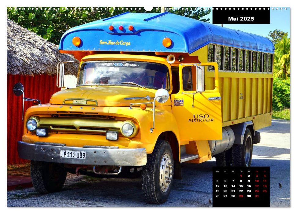 FORD TRUCKS IN KUBA - Veteranen der Strasse (CALVENDO Premium Wandkalender 2025)