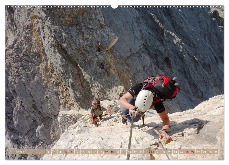 Via Ferratas - Klettersteige (CALVENDO Premium Wandkalender 2025)