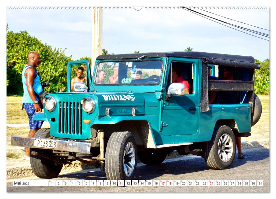 Willys Station Wagon - Ein Taxi mit Kultstatus in Kuba (CALVENDO Premium Wandkalender 2025)