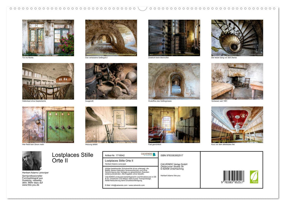 Lostplaces Stille Orte II (CALVENDO Premium Wandkalender 2025)