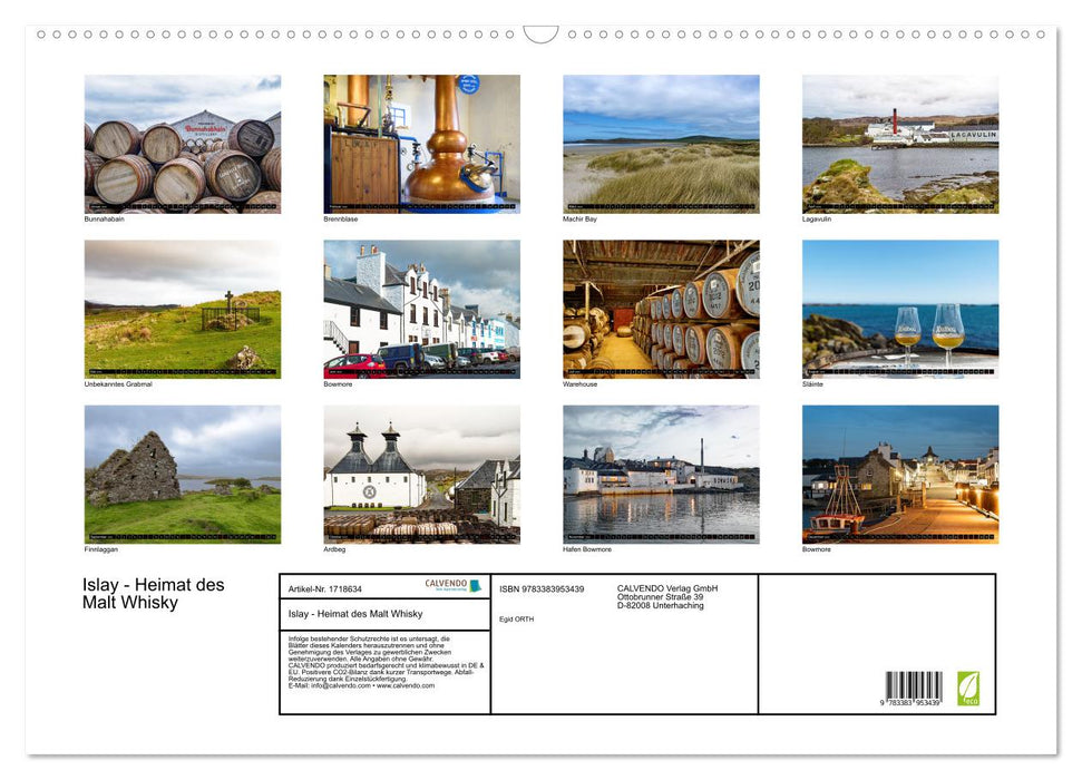 Islay - Heimat des Malt Whisky (CALVENDO Wandkalender 2025)