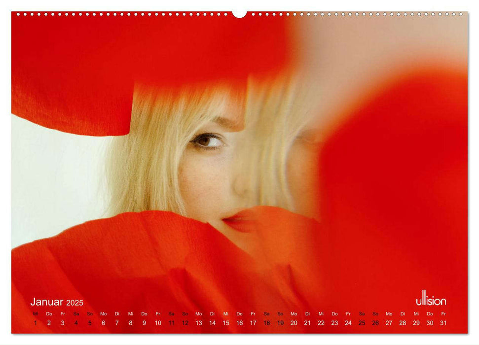 PIPPA CRASH – schwarz zu rot (CALVENDO Premium Wandkalender 2025)