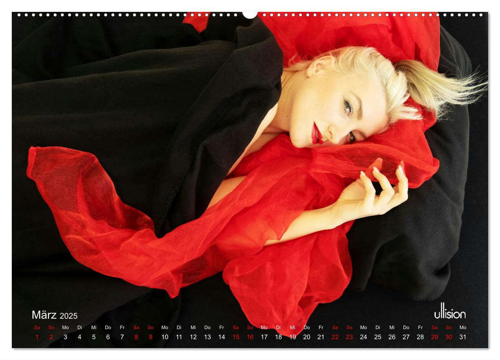 PIPPA CRASH – schwarz zu rot (CALVENDO Premium Wandkalender 2025)