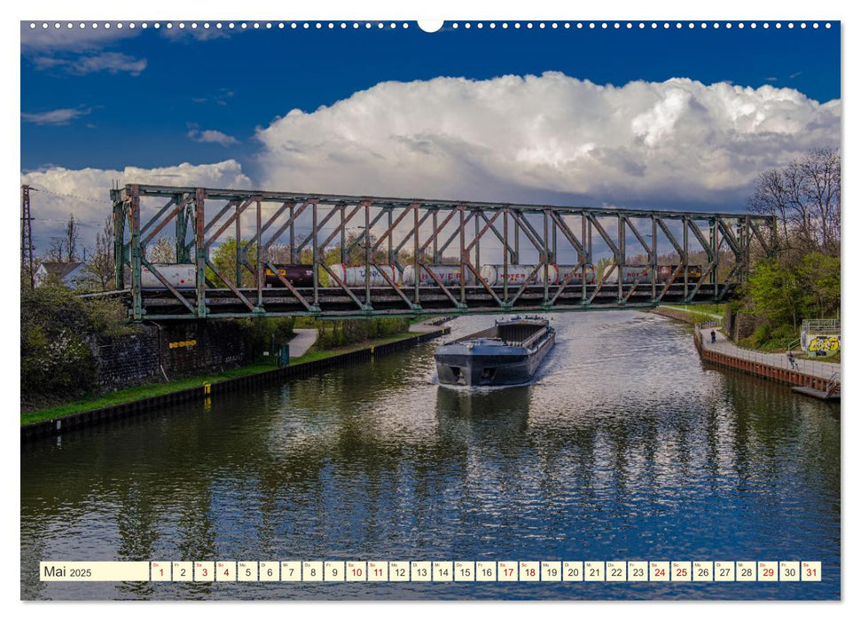 Duisburg - Brücken über Brücken (CALVENDO Wandkalender 2025)