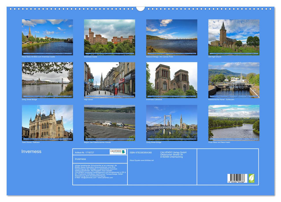 Inverness (CALVENDO Wandkalender 2025)