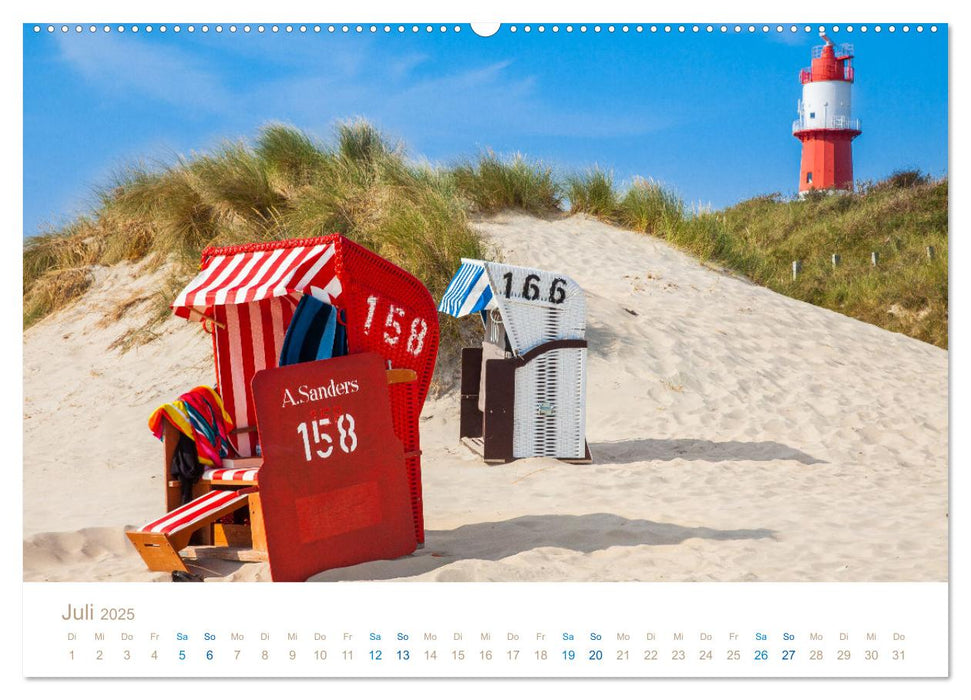 Meine Insel Borkum (CALVENDO Premium Wandkalender 2025)