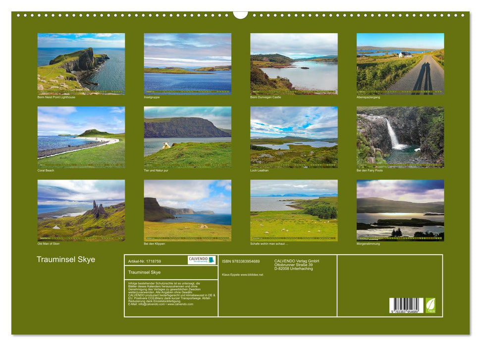 Trauminsel Skye (CALVENDO Wandkalender 2025)