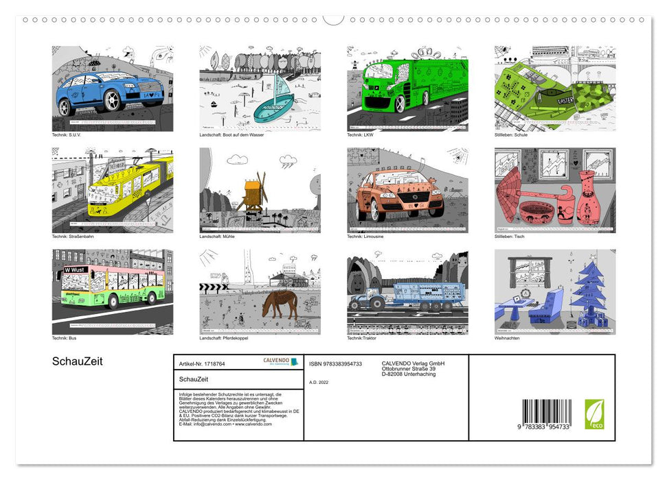 SchauZeit (CALVENDO Premium Wandkalender 2025)