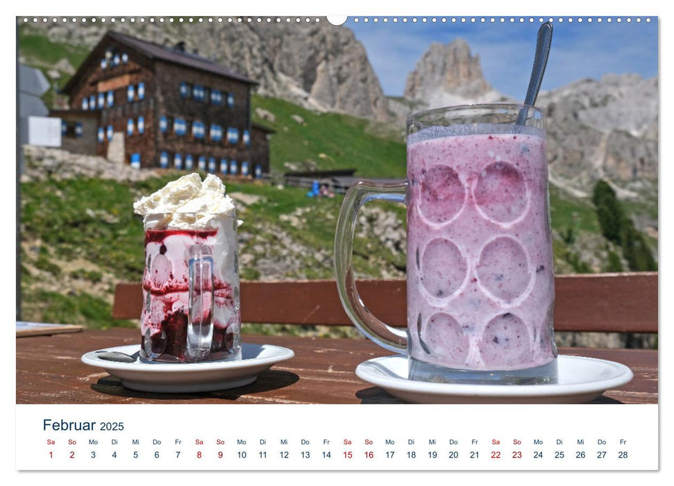 Die Dolomiten - Wanderung durch den Naturpark Schlern-Rosengarten (CALVENDO Premium Wandkalender 2025)