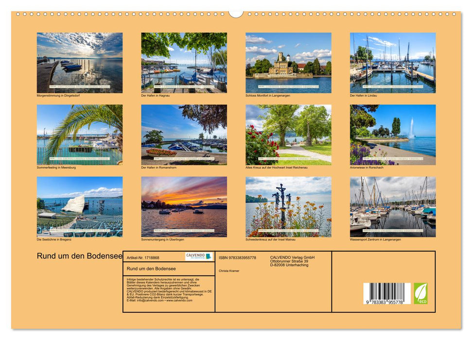 Rund um den Bodensee (CALVENDO Premium Wandkalender 2025)