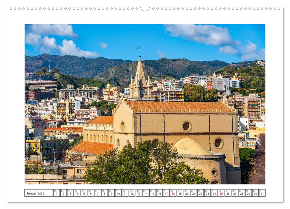 Messina - bezaubernde Küstenstadt (CALVENDO Premium Wandkalender 2025)