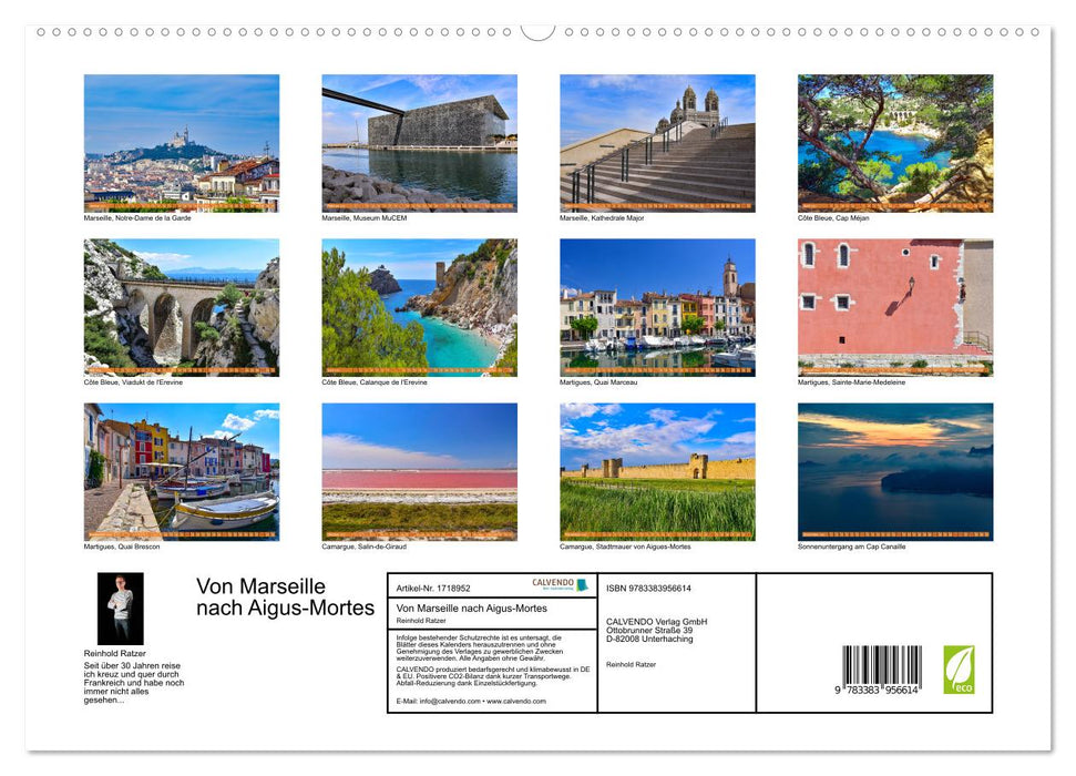 Von Marseille nach Aigus-Mortes (CALVENDO Premium Wandkalender 2025)