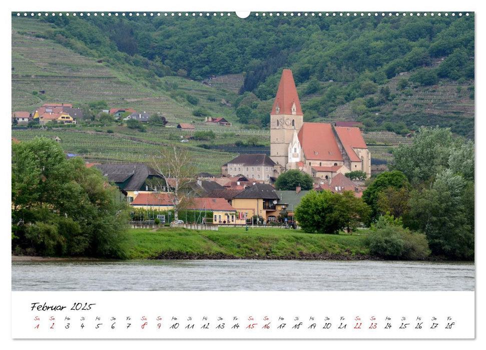 Entlang der Donau, Sehenswürdigkeiten von Passau bis Budapest (CALVENDO Premium Wandkalender 2025)