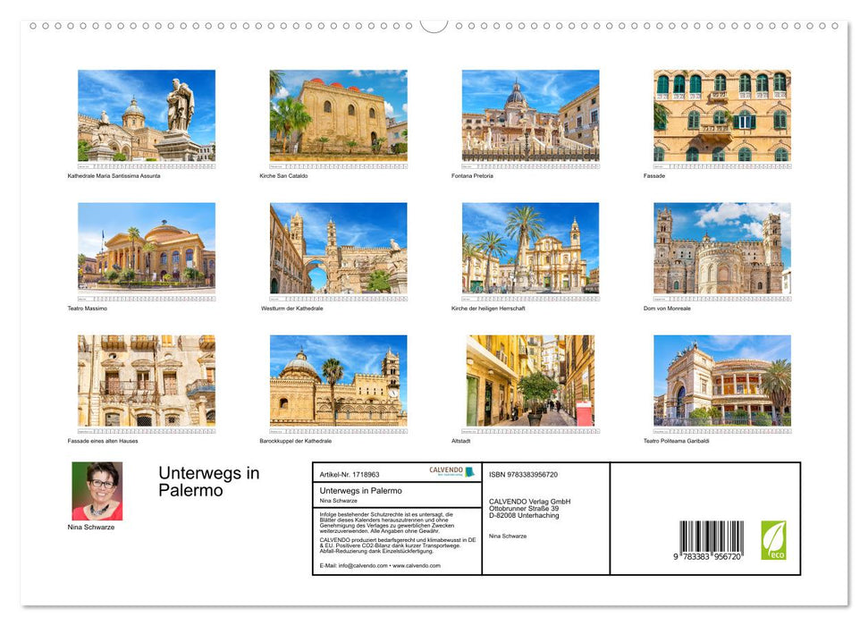 Unterwegs in Palermo (CALVENDO Premium Wandkalender 2025)