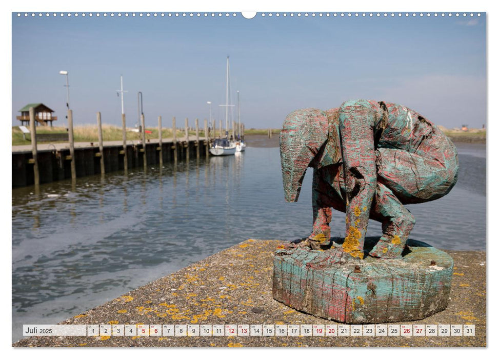 Wunderschöne Hallig Hooge (CALVENDO Premium Wandkalender 2025)