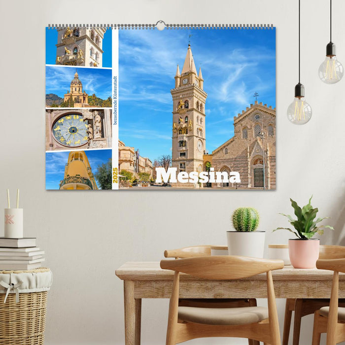 Messina - bezaubernde Küstenstadt (CALVENDO Wandkalender 2025)