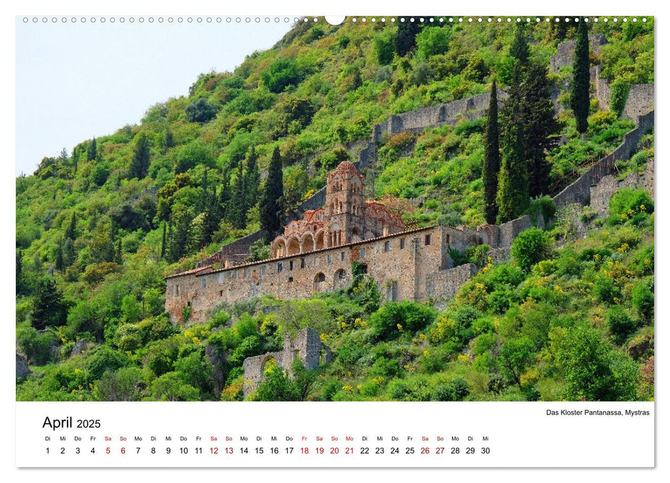 Von Olympia über Messene nach Mystras (CALVENDO Premium Wandkalender 2025)