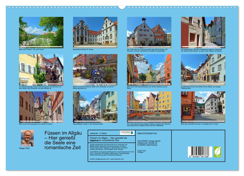 Füssen im Allgäu – Hier genießt die Seele eine romantische Zeit (CALVENDO Premium Wandkalender 2025)