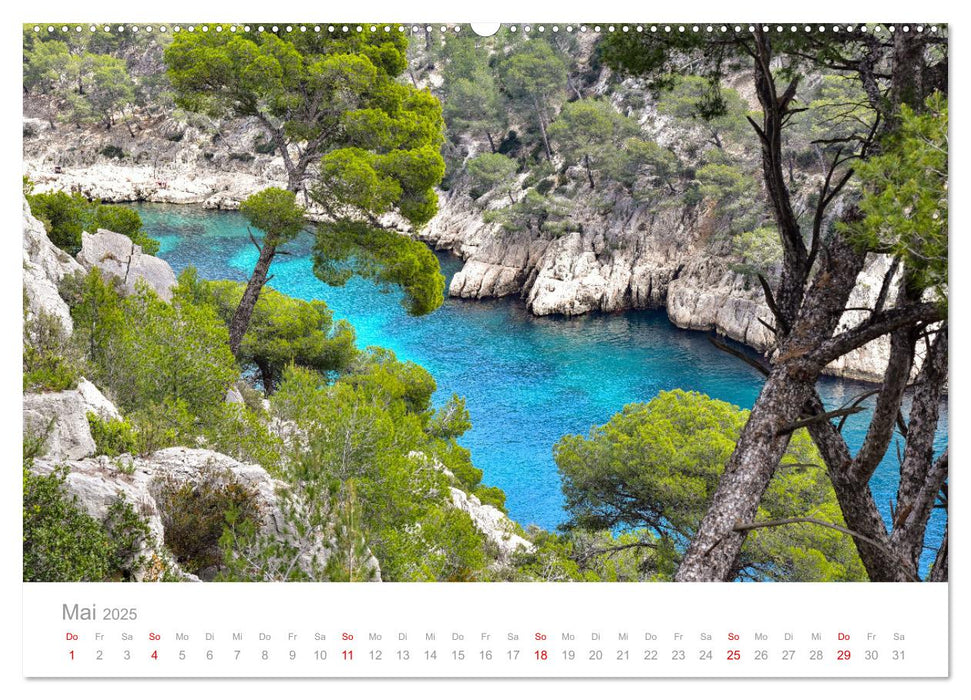 Cassis und die Calanques von Marseille (CALVENDO Premium Wandkalender 2025)