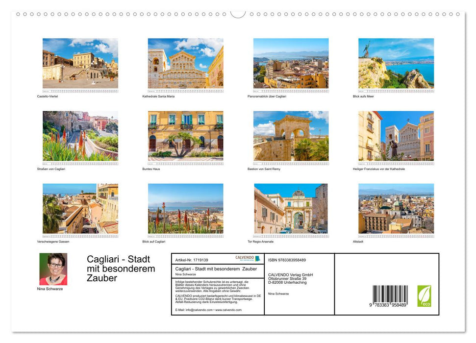 Cagliari - Stadt mit besonderem Zauber (CALVENDO Premium Wandkalender 2025)