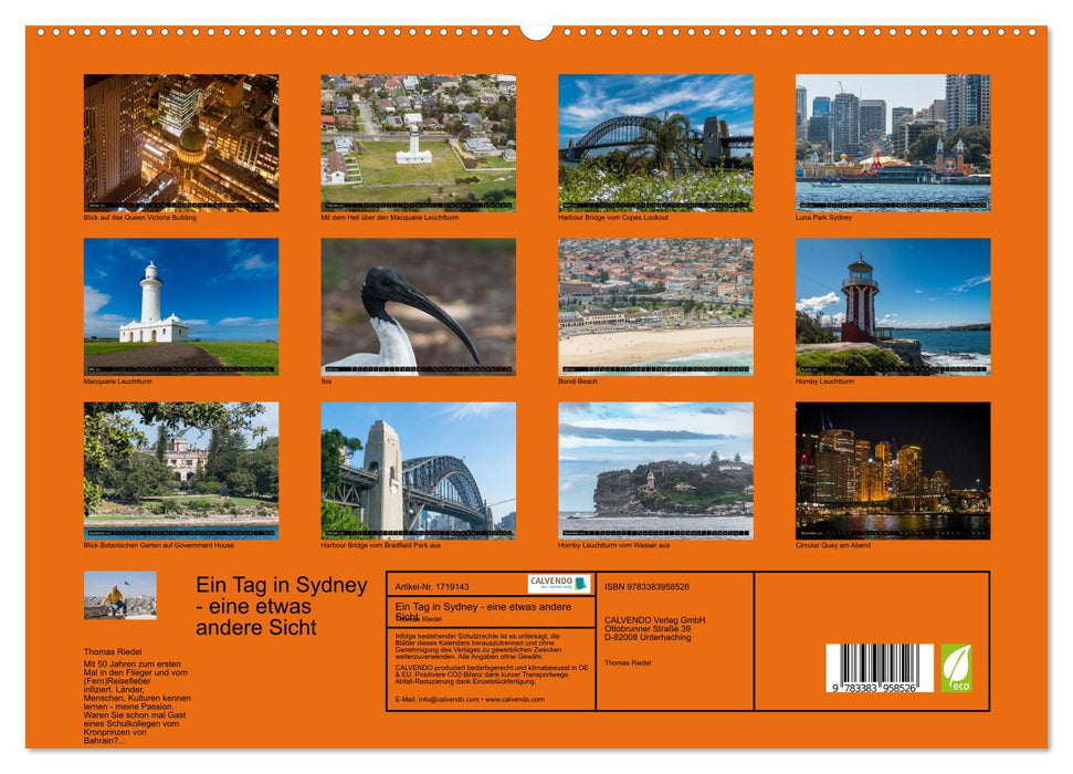 Ein Tag in Sydney - eine etwas andere Sicht (CALVENDO Premium Wandkalender 2025)