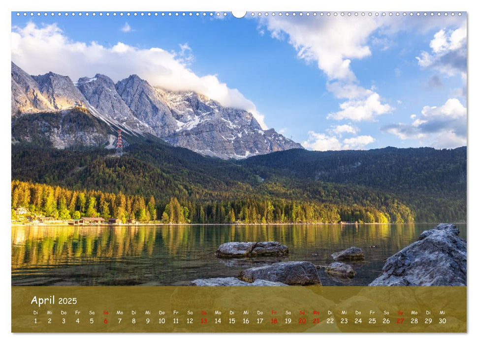 Bergparadies Garmisch - traumhafte Impressionen (CALVENDO Premium Wandkalender 2025)