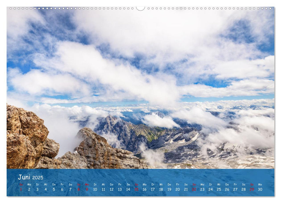 Bergparadies Garmisch - traumhafte Impressionen (CALVENDO Premium Wandkalender 2025)