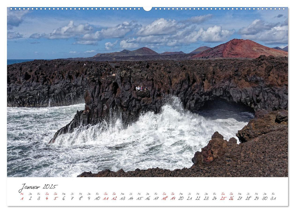 Lanzarote & La Graciosa - Inseln der spektakulären Landschaften (CALVENDO Premium Wandkalender 2025)