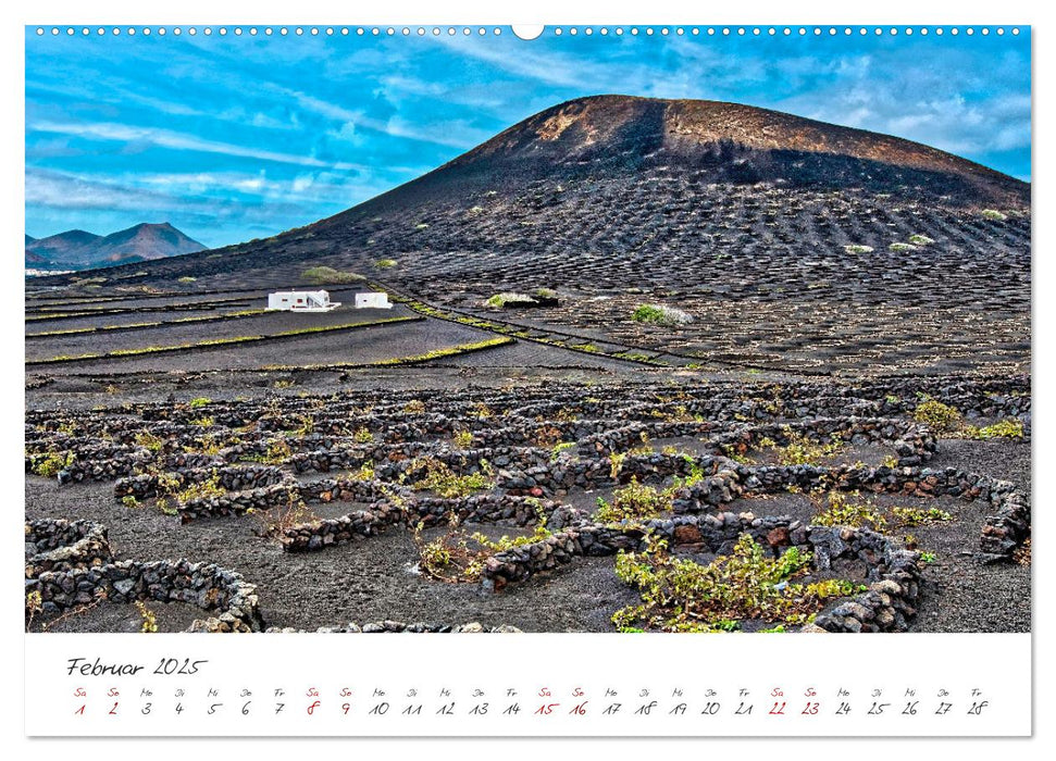 Lanzarote & La Graciosa - Inseln der spektakulären Landschaften (CALVENDO Premium Wandkalender 2025)